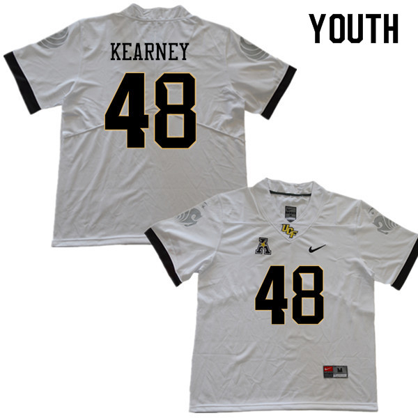 Youth #48 Aundre Kearney UCF Knights College Football Jerseys Sale-White